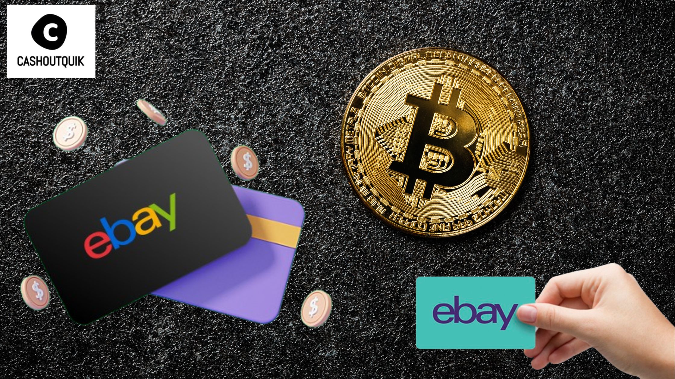 Sell eBay Gift Card for Bitcoin with Ease at CashOutQuik!